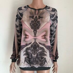 Clover Canyon Printed Long Sleeves Blouse Women’s Size XS Multicolored Floral